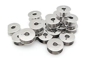YEQIN 20 pk"L" Metal Bobbins for Sewing Machine Alphasew Bernina Brother Riccar Baby Lock +More(H12413002)- (SA159) - (55623S)