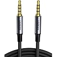 UGREEN Câble Audio Jack 3.5mm 4 Pôles pour Casque Micro Câble Auxiliaire Jack Stéréo en Nylon Tressé Compatible avec iPhone S