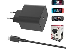 SWCTIM Netzteil für Nintendo Switch 2, 60W Schnellladen mit 5FT USB-C-Kabel,AC Adapter Ladegerät für Switch/OLED/Lite,Steam Deck,Switch Dock,Unterstützt TV-Modus