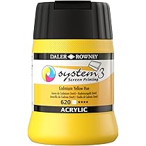 Daler-Rowney System3 Cadmium Yellow Deep Hue Acrylic Paint 59ml