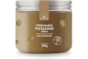 ORIGONUTS PATISSERIE & CHOCOLATERIE ORIGONUTS Crema de Pistacho para Reposteria Crema de Pistachos sin Aceite de Palma con 54% de Pistachos para Untar Dulce Perfecta para Donuts Tarta de Queso Croissant Postres | 500 g