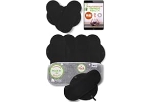 NATISSY Reusable Panty Liners for Women Thin; 7-pack (Small) Organic Cotton Cloth Panty Liners MADE IN EU; Eco Panty Liners Reusable for Teens; Daily Washable Pantyliners for Vaginal Discharge, NOT for Period