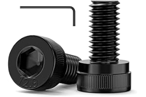 Valorada 120Pcs M3 Bolts, M3 x 6mm Hex Socket Head Cap Screws Bolts, 12.9 Grade Alloy Steel, Black Oxide Finish, Allen Socket Drive, Full Threads, with Hex Spanner