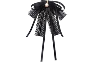 HSENTIMENH Alfileres de Broche de Lazo Vintage para Mujer Broche de Lazo de Diamantes de Imitación Broche de Lazo de Camisa Broche de Lazo Vintage para Corbata de Moño de Graduación de Banquete de Boda de Damas