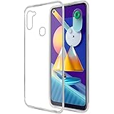 Amazon Brand - Solimo Mobile Cover for Samsung Galaxy M11 (Soft & Shockproof Back Case with inbuilt Cushioned Edges), Transpa