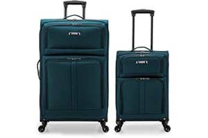 U.S. Traveler Anzio Softside - Maleta giratoria expandible