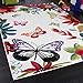 Kids' Rug - Butterfly - Multicoloured Cream, Size:80x150 cm