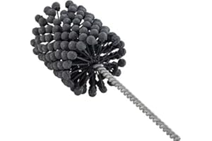 PRO-GRAAD TwistFlex 2” 320 Silicon Carbide Cylinder Hone 49-51mm, Bore Brush for Hole Diameters 1.87"- 2.02", for RM80 1977-1985, KFX 80 2003-2006 | Silicon Carbide 320 Grit | 1/4" Shank | 8.66" Length