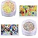 JACKY Black Friday Christmas 12pc Nail Art Pearl Fluorescence Sequins Nail Decals Nail Decoration