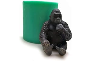 FENCHUN Silicone Mold Animal Shape Cake Decorating Tools Handmade Candle Molds Rabbit Monkey Chocolate Gorilla Mould (Color : 497)
