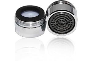 Lowenergie Tap Aerator 24mm Male, 4L/min – Water & Energy Saving, Chrome Flow Restrictor Insert, Eco-Friendly, Reduce Bills, Universal Fit for Kitchen & Bathroom Taps, Easy Install