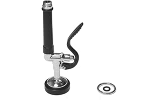 TOOLOFLIFE Pre-Rinse Spray Head Pull Down Faucet Tap High Pressure Sprayer Stainless Steel Heavy Duty Without Flexible Hose for Hotel Restaurant Home