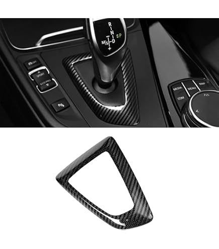 FDAIUN 4 Pezzi Copertura Cruscotto In Fibra Di Carbonio Per BMW X5 G05, X6 G06, X7 G07 (2019-2023) - Nero