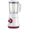 Girmi FR23 Frullatore Elettrico, 300W, Bicchiere in Vetro, 2 Velocità, 4 Lame in Acciaio INOX, 600 ml, Bianco