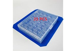 EVERNICE 25 bobine concave, trasparenti con scatola per Viking 1,1+, Husqvarna Viking 1100#4120975-45