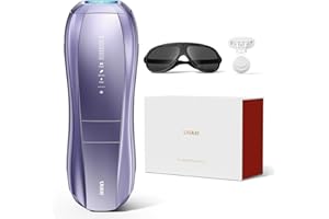 IPL Hair Removal Device, Ulike Air 10, 15℃ Patented Sapphire Ice Cooling, Dual Lights for Double Efficiency, Skin Sensor & SHR Mode* for Painless Experience, IPL Hair Remover from Home (Purple)