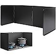 Wuciray Height 30CM Stove Splatter Guard for Cooking Kitchen Anti Splatter Shield Guard Portable Folding Cooker Side Fat Oil Splash Guard Splash Back Splatter Screen for Frying Pan Wall Hob