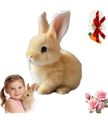 Robot Lapin Interactif Réaliste - Jouet Bunny Qui Saute, Tressaute Et Remue Les Oreilles - Cadeau Parfait