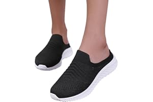 ‎FANNYFUNY Fannyfuny Damen Plateau Sneaker Sportlich Stahlkappenschuhe rutschfeste Lässige Slip On Walkingschuhe Straßenlaufschuhe Atmungsaktive Casual Große Größe Für Sport Trekking Workout