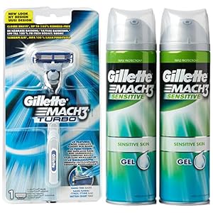 Gillette Mach-3 Turbo Razor and Gel Special Pack Set