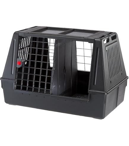 Trasportino Per Cani Bracco 90 - Leggero, Con Ripiano Drenante, Per Auto Berline E Station Wagon, Grigio - Foto 6