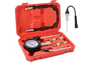 9 delar kompressionstestare set bil bensinmotor kompressionstestare 0–300 PSI/0–20 bar kompressionsmätare med 4 adaptrar M10