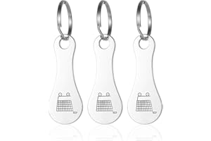 TPZORJX Lot de 3 Jeton pour Caddie de Courses,Jeton Chariot Courses Amovible Métal,Acier Inoxydable Porte-Clés avec Motif de Caddie,pour Les Gadgets de Commodité du Panier