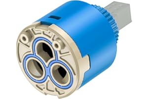 Cartuccia di ricambio per Blanco, Mellbree 121894, cartuccia di ricambio in ceramica, non originale, 35 mm, compatibile con rubinetti Blanco, rubinetto ad alta pressione, blu (1, blu)