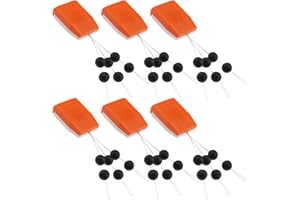 ‎VGOL VGOL 6 Stück Nackte Chod Rig Perlen Ersatz-Nylondraht Feste Vordere Führungsperlen Angelzubehör Passend für Monofilament 0,3 Mm-0,5 Mm