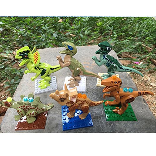 Preisvergleich Produktbild Highdas 6 Legt Dinosaurs Minifiguren Bau-Spielzeug