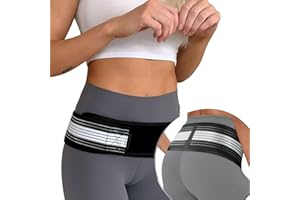 RIENAN Orthogürtel Schwarzer Streifen Ischias Gürtel,Ortho Gürtel Ischias 140 cm Hüftbandage,Iliosakralgelenk Hüftgürt Zur Schmerzlinderung im Becken-,unteren Rücken-und Hüftbereich(1 Stück)