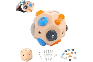 Kenmohuo Handcrafted Boulder Block - Build Strength and Precision, 3D Rock Climbing Training Ball for Take It Out Anytime, Finger Strength Training Bouldering Gifts for Rock Climbers
