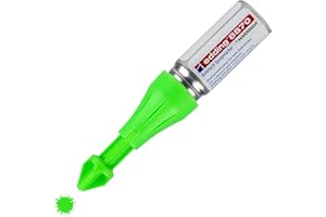 edding Marxman 8870 - Rotulador para agujeros perforados (1 rotulador, color verde neón, para taladrar agujeros, hasta 50 mm de profundidad), color tiza fluorescente