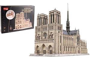 EXPLORA SCIENCES EXPLORA - Notre Dame De Paris - Puzzle 3D - 540040-293 Kawałki - Zabytek Historyczny - Poziom 10 - Bez Kleju Lub Nożyczek - Edukacyjne - Paryż - Gra Budowlana - Model - Od 8 lat