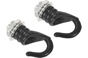 YOKIVE 2pz Lega M10 Soffitto Gancio, Placca galvanica Pendente Infissi Appendiabiti | Sospeso Lampadario Leggero, Ottimo per Casa (Nero, 0.91x1.22)