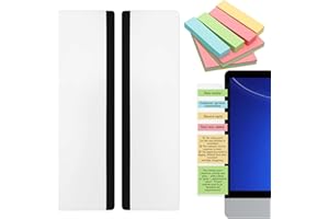 MAIXINNEW 2 Stück Monitor Nachrichtentafel Acryl, Zettelhalter für Monitor, Computer Haftnotizhalter für Heim und Büro (Links Rechts)