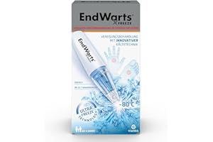EndWarts FREEZE: Warzen & Dornwarzen behandeln, Vereisungsmittel zur Behandlung von Stielwarzen an Händen, Armen & Füßen, 7-Einweg-Spitzen
