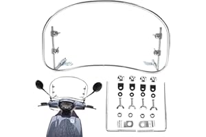 BVIZYELCK Motorrad Windschutzscheibe Roller Windschutzscheibe universals Windschutzscheibe Motorrad Windabweiser Windschild Aufsatz Motorrad Windschild Spoiler Windschild Windschutzscheibe Für Motorräder