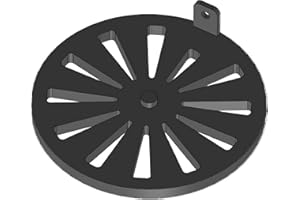 Kaminrost/Ascherost Rund Ø 170 x 10 mm passend für Hark ** Kaminöfen inkl. Modellübersicht - Ascherost Kamin aus massivem Stahl - Feuerrost feuerfest & hitzebeständig