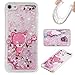 Produktbild Ooboom® iPod Touch 6/5 Hülle TPU Silikon Bumper Schutzhülle Handy Tasche Case Cover mit Funkeln Glänzend Bling Glitter - Pink Bär