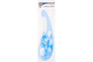 HELIX 3 Pc.Template Set, French Curves, 10-50mm, Blue, Sold as 1 Set