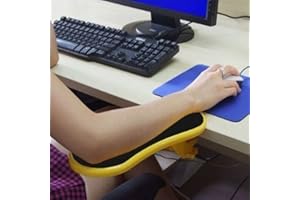 YANGHX Ergonomic, Adjustable Computer Desk Extender Arm Wrist Rest Support (Yellow)