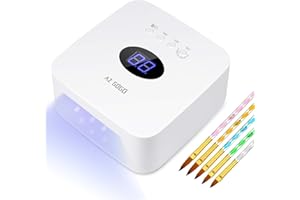 AZ GOGO Lampe UV/LED sans fil pour ongles - Rechargeable, multi-usages - pour vernis gel - pour la maison et le salon