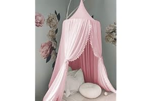 OldPAPA Ciel de lit Enfant, décoration de Chambre d'enfant en Forme de dôme, en Coton, moustiquaire, Princesse Jeux pour Enfants tentes, Decoration de Salle pour Le bébé