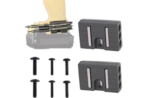 TINOALY 2stk Magnetische Bithalter mit Universeller Passform, Passt Sowohl auf Die Linke als Auch auf Die Rechte Seite Des Schlagschraubers mit 6 Schrauben für Milwaukee Dewalt Ridgid Makita