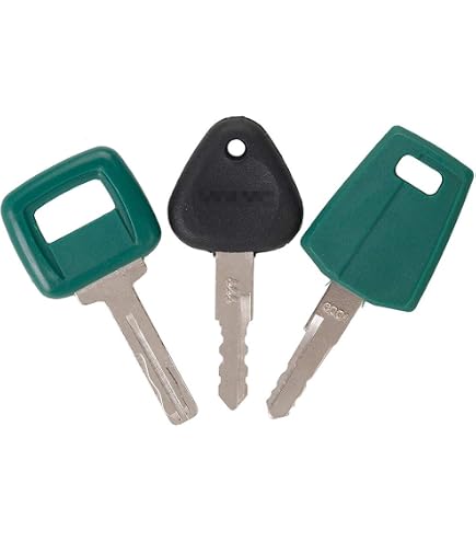 Lot 7 Clés D'Allumage Compatibles Volvo JCB Bobcat Bomag - 202 C001 777 11039228 14607 D250 8157766 Pour Pelleteuses Chargeurs