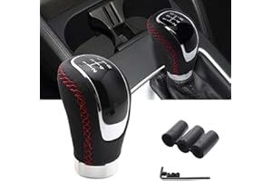 IGRARK Auto Schaltknauf, Universal 5 Gang Schalthebel Schaltknauf, Automatik Schalthebel mit 3 Adaptern 8mm 10mm 12mm, Schaltknaufkopf Automatik Schalthebel Ersatz für die meisten Fahrzeuge