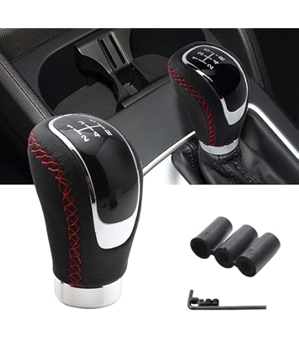 AERZETIX Schaltsack Aus Kunstleder - Schaltmanschette Schwarz Für Auto