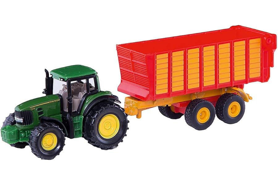 John Deere with Silage Trailer