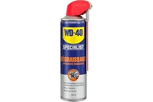 WD-40 Specialist • Dégraissant • Spray Double Position • Efficacité Immédiate • Sans résidu • Dissout graisse, huiles et salissures diverses • Réduit l’usure • 500 ML